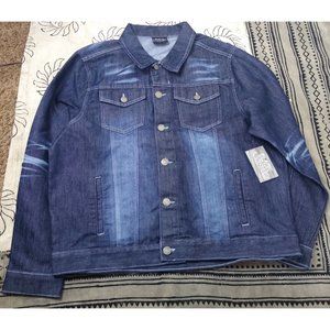 Blue Jean Denim Classic Trucker Jacket Men…